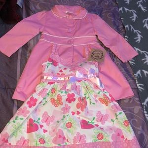 2 piece dress with coat